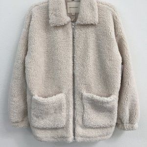 NORDSTROM RACK TEDDY ZIP UP JACKET